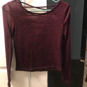 Sheer long sleeve
